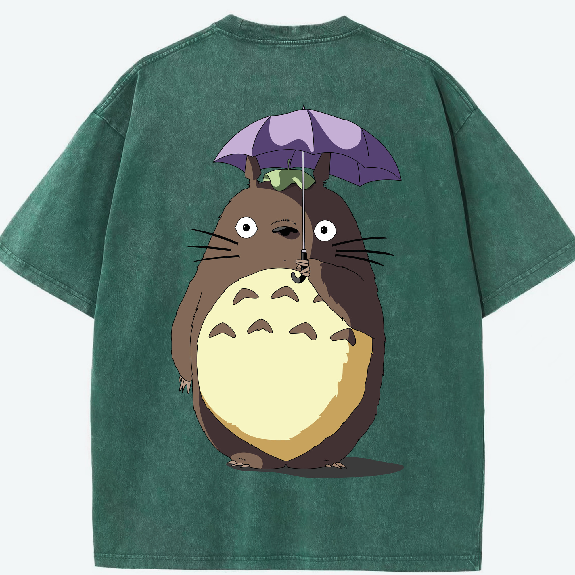 （画像用） となりのトトロ 草壁メイ 草壁サツキ My Neighbor Totoro Satsuki Kusakabe Mei Kusakabe 綿100% ヴィンテージ風 半袖Tシャツ（背面プリント）